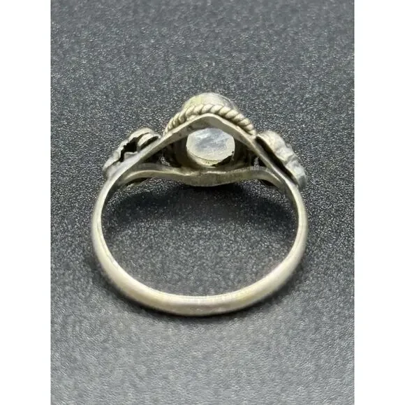 Sterling Silver 925 Moonstone Ring size 7 - Picture 5 of 12